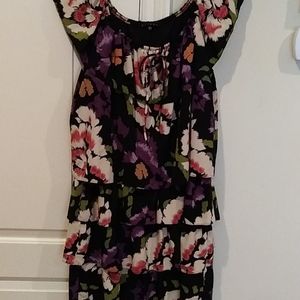 Tiana B. Print ruffled dress